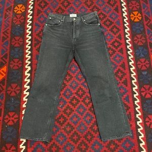 Agolde straight leg size 27 washed black